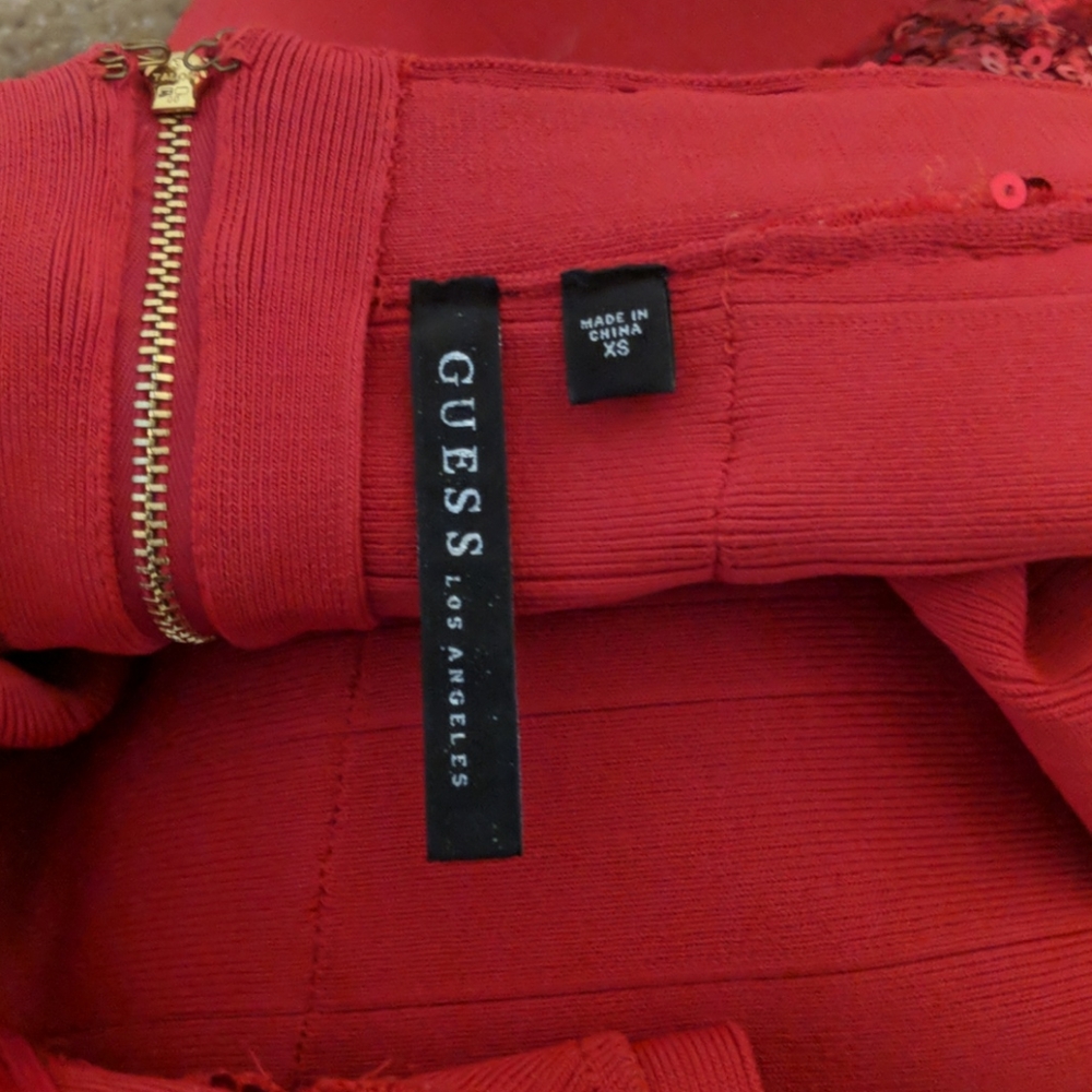 Red Guess Party Dress - Picture 3 of 3
